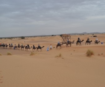 Camping in the dunes of Merzouga