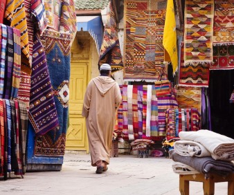 Deluxe colorful Moroccan rugs