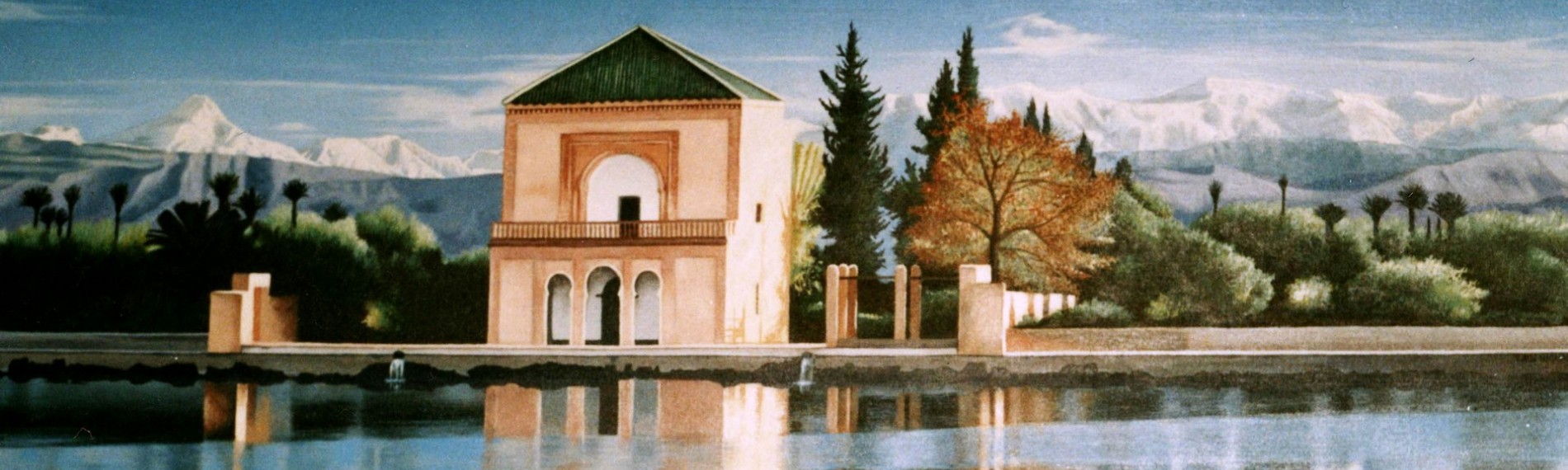 Menara gardens and pool in Marrakech